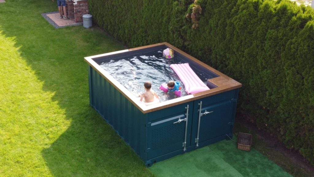 Shipping container tiny homes and shipping container swimming pools for sale